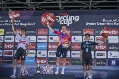 KOPECKY Lotte (BEL/SDworx) wins Dwars door het Hageland 2023 (Elite Women/1.1) with SCHWEINBERGER Christina (AUT/Fenix-Deceuninck) as second finisher and GEORGI Pfeiffer (GBR/DSM) third.

One day race from Aarschot to Diest (BEL/122km, with lots of gravel sections)

©kramon