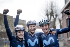 Post-race joy: Emma Norsgaard (DEN/Movistar) wins the 11th Le Samyn des Dames 2022 (BEL)
One day race from Quaregnon to Dour (99km)

©kramon