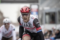 Matteo Trentin (ITA/UAE Emirates) winning the finish sprint into Dour

54th Le Samyn 2022 (BEL)
One day race from Quaregnon to Dour (209km)

©kramon