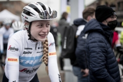 Elynor Bäckstedt (GBR/Trek - Segafredo) at the race start in Quaregnon

11th Le Samyn des Dames 2022 (BEL)
One day race from Quaregnon to Dour (99km)

©kramon