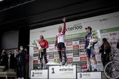Matteo Trentin (ITA/UAE Emirates) is the race winner, with Hugo Hofstetter (FRA/Arkéa Samsic) second and Dries De Bondt (BEL/Alpecin-Fenix) thiird. 

54th Le Samyn 2022 (BEL)
One day race from Quaregnon to Dour (209km)

©kramon