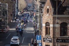 peloton rolling through RoeselareExterioo Cycling Cup11th GP Monseré 2022 (BEL)One day race from Hooglede to Roeselare ©rhodephoto