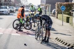 crash Exterioo Cycling Cup11th GP Monseré 2022 (BEL)One day race from Hooglede to Roeselare ©rhodephoto