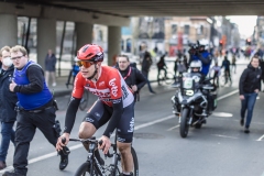 Arnaud De Lie (BEL/Lotto Soudal) wins the bunch sprint against Dries De Bondt (BEL/Alpecin Fenix) and Hugo Hofstetter (FRA/Arkea Samsic)

Exterioo Cycling Cup
11th GP Monseré 2022 (BEL)
One day race from Hooglede to Roeselare 

©rhodephoto