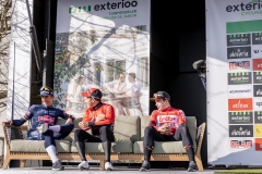 Arnaud De Lie (BEL/Lotto Soudal) wins the bunch sprint against Dries De Bondt (BEL/Alpecin Fenix) and Hugo Hofstetter (FRA/Arkea Samsic)

Exterioo Cycling Cup
11th GP Monseré 2022 (BEL)
One day race from Hooglede to Roeselare 

©rhodephoto