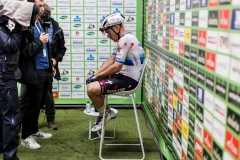 European Champion Fabio Jakobsen (NED/Quick Step Alpha Vinyl) wins the 'Kampioenschap van Vlaanderen" 2022 post race interviewExterioo Cycling CupKampioenschap van Vlaanderen 2022 (BEL)One day race from Koolskamp to Koolskamp 195km ©rhodevanelsen